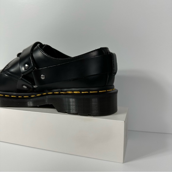 DOC HENREE POLISHED SMOOTH LEATHER BUCKLE SHOES WOMENS SIZE 9 HARNESS STRAPS NEW - Picture 10 of 10